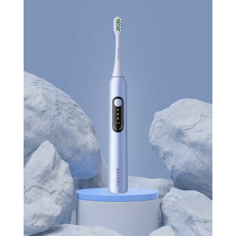 Szczoteczka SpinelCare SmileOn Blue + Końcówki do szczoteczki Spinel Care SmileON Białe 4 sztuki