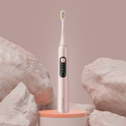 Szczoteczka SpinelCare SmileOn Pink + 4 końcówki SpinelCare białe