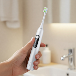 Szczoteczka SpinelCare SmileOn White + 2 białe końcówki