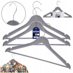 Obrotowe wieszaki na ubrania 42x24cm 3szt szare