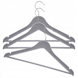 Obrotowe wieszaki na ubrania 42x24cm 3szt szare
