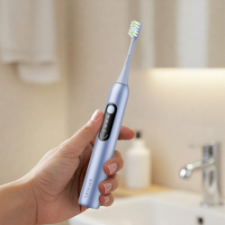 Szczoteczka SpinelCare SmileOn Blue + etui + 6 końcówek