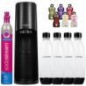 Saturator SodaStream Terra Black jedna butelka + Butelki SodaStream 3x Czarna 1L Fuse + bolero