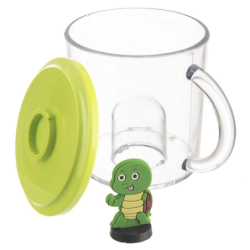 Kubek z figurką dla dziecka 240ml żółw