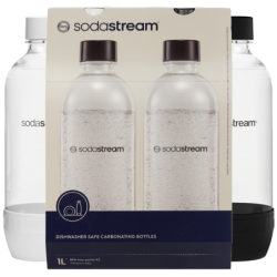 Butelki SodaStream 2x1L JET Czarna/Biała