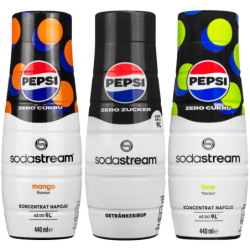 3x Syrop do SodaStream Pepsi MAX, Pepsi Max Lime, Pepsi Max Mango