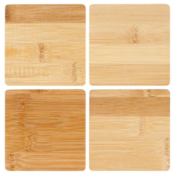 Drewniane podstawki pod kubek 9,7cm 4szt.