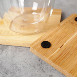 Drewniane podstawki pod kubek 9,7cm 4szt.