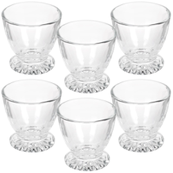 Szklana podstawka na jajko 6szt.