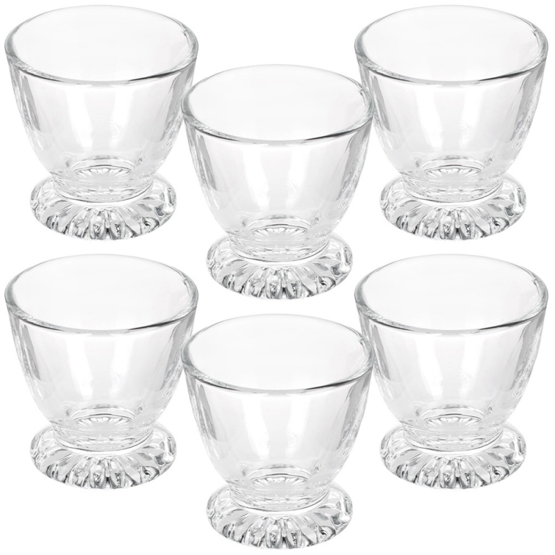 Szklana podstawka na jajko 6szt.