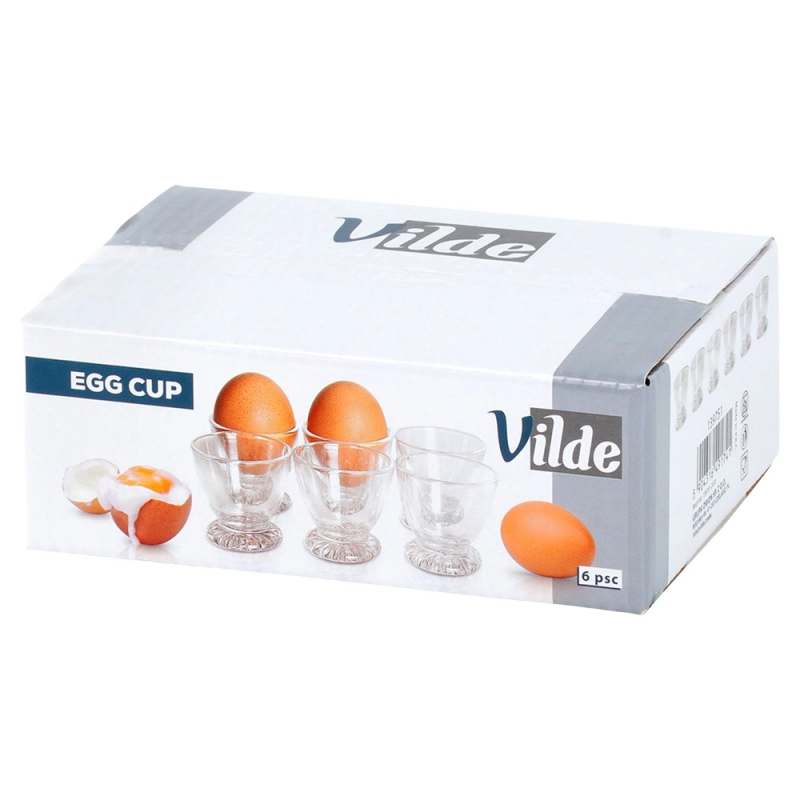 Szklana podstawka na jajko 6szt.