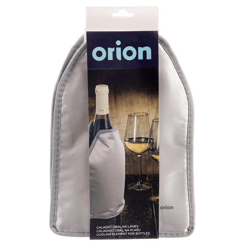 Pokrowiec chłodzący na butelke srebrny