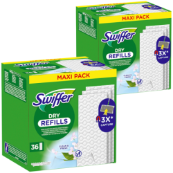 2x Swiffer DRY Suche wkłady do mopa 36 szt.