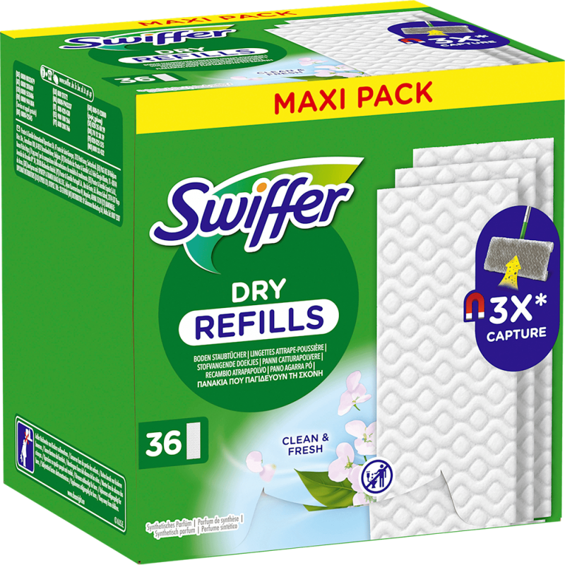 2x Swiffer DRY Suche wkłady do mopa 36 szt.