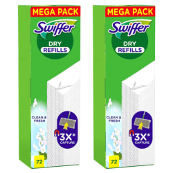2x Swiffer DRY REFILLS Wkład do mopa płaski 72szt.