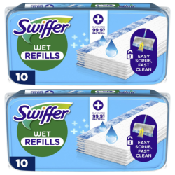 2x Swiffer WET ANTIBACTERIAL REFILLS Wilgotne ściereczki do podłogi 10szt.