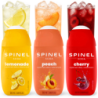 3x Syrop SPINEL SODA WITH VITAMINS 65ml - PEACH, LEMONADE, CHERRY