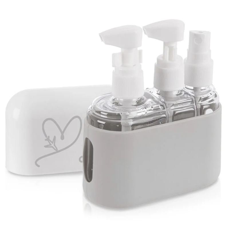 Butelki podróżne na kosmetyki zestaw