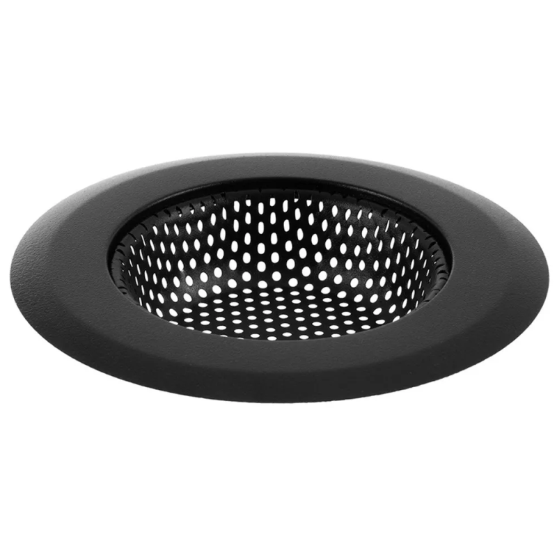 Czarne stalowe sitko do zlewu