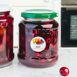 Etykiety samoprzylepne na słoiki 36szt.