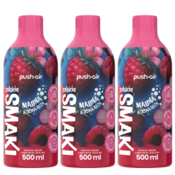 3x PUSHAIR Koncentrat malina i dzika róża 500ml