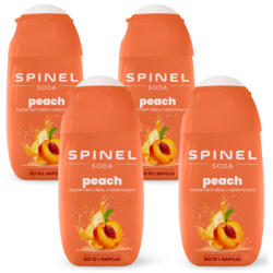 4x Syrop SPINEL SODA WITH VITAMINS PEACH 65ml