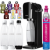 Saturator SodaStream Art Czarny + Butelki SodaStream 2x1L Fuse White + Bolero