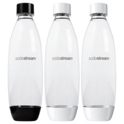 Saturator SodaStream Art Czarny + Butelki SodaStream 2x1L Fuse White + Bolero