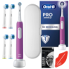 Szczoteczka Oral-B Pro Junior 6+ Fioletowa + Etui białe + Końcówka zamienna Precision x4 + wyciskacz + wykałczki 6x