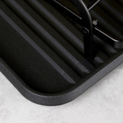 Suszarka na naczynia 48,5x32x23,5cm czarna dwupoziomowa