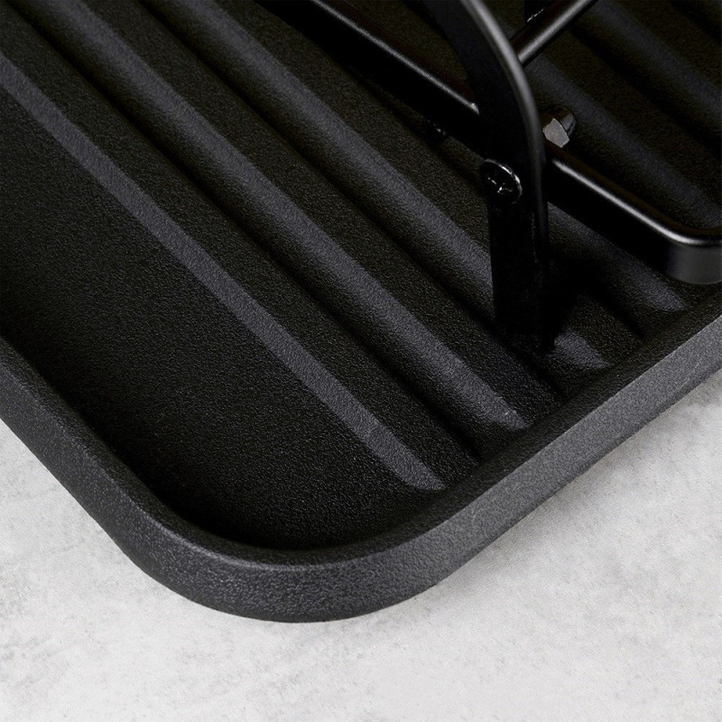 Suszarka na naczynia 48,5x32x23,5cm czarna dwupoziomowa