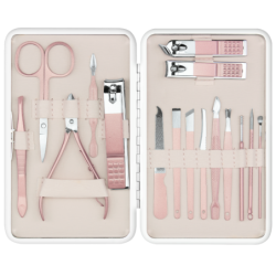 Zestaw do manicure 16 elementów Pink
