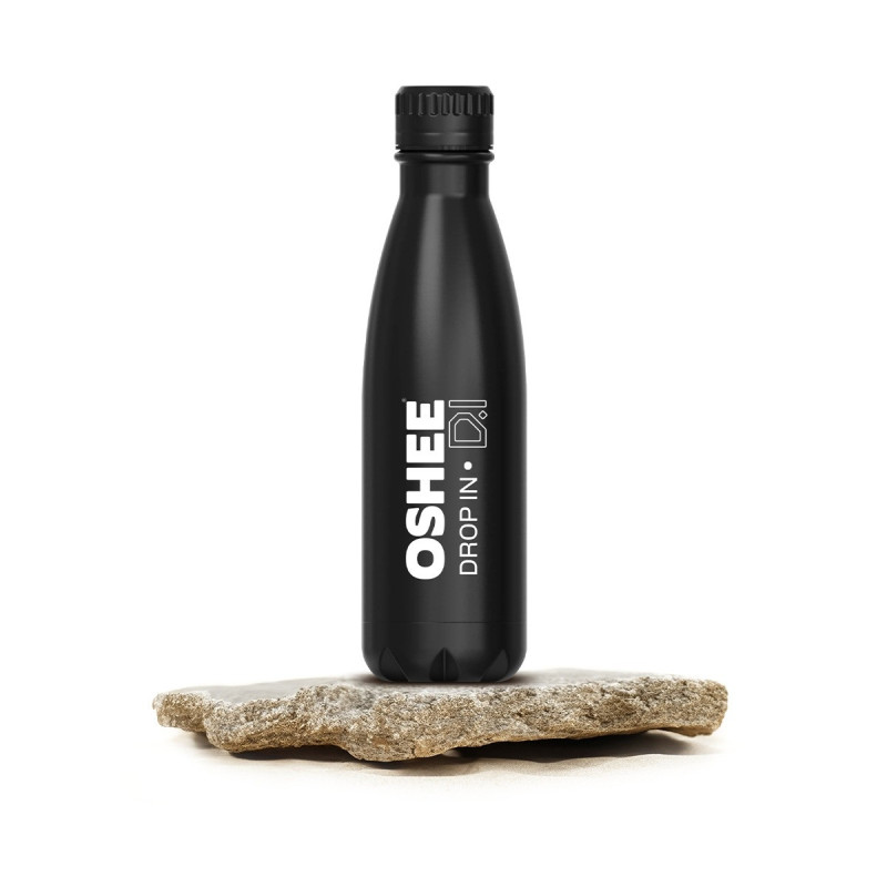 Bidon stalowy OSHEE czarny 500 ml