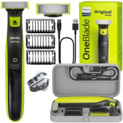 Maszynka Philips OneBlade QP2724/10 + Plastikowe etui do golarek Philips OneBlade - Slim Edition