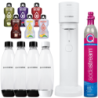 Saturator SodaStream Gaia White Jedna butelka + Butelki SodaStream 3x Czarna 1L Fuse + bolero