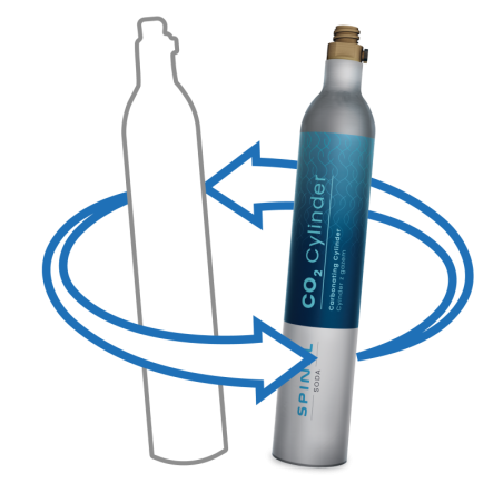 Gaz CO2 do naboju niebieskiego Twist Connect dla saturatorów