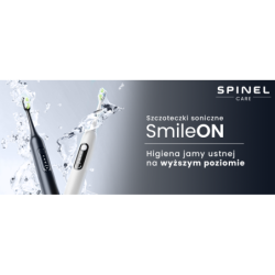 Szczoteczka SpinelCare SmileOn PRO Black + Pink + 4 końcówki białe + 2 etui