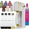 Saturator SodaStream Art White/Gold + Butelki SodaStream 3x Czarna 1L Fuse + Bolero Sticks Zestaw 6 szt.