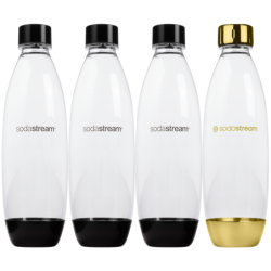 Saturator SodaStream Art White/Gold + Butelki SodaStream 3x Czarna 1L Fuse + Bolero Sticks Zestaw 6 szt.