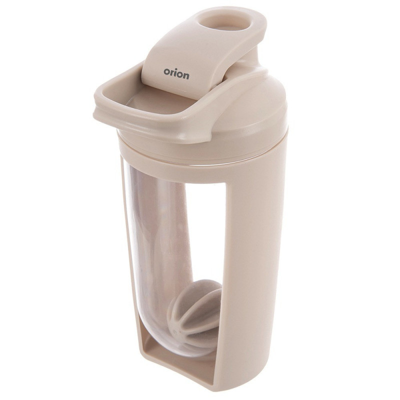Shaker treningowy z kulką 700ml beżowy