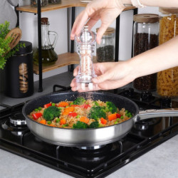 Młynek do pieprzu i soli 16x6cm 2szt. akrylowy