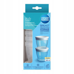 Canpol babies Pojemniki do przechowywania mleka / pokarmu 4 szt. (180 ml)