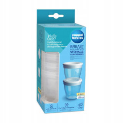 Canpol babies Pojemniki do przechowywania mleka / pokarmu 4 szt. (180 ml)