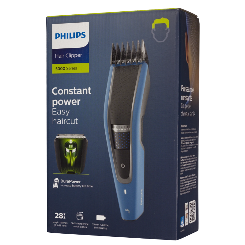 Maszynka do włosów Philips HC5612/15 + Etui na maszynki i golarki czarne + Zestaw fryzjerski (2 nożyczki + grzebień)