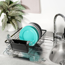 Suszarka na naczynia czarna 36x30x14,5cm