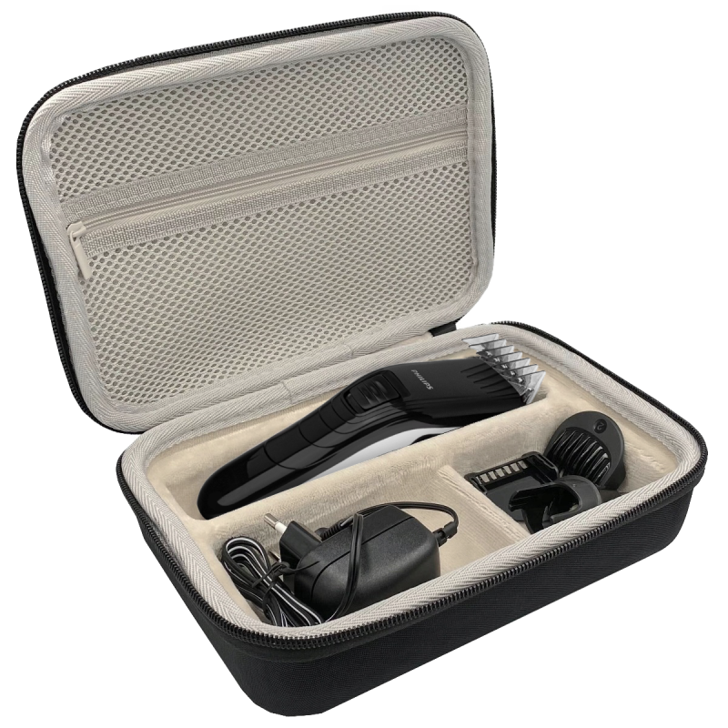 Maszynka do włosów Philips QC5115/15 + Etui na maszynki i golarki czarne + Zestaw fryzjerski (2 nożyczki + grzebień)