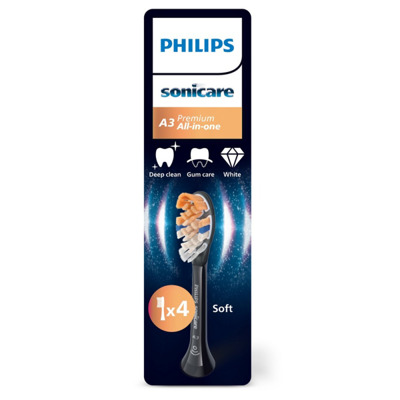 Końcówka Philips HX9091/11 A3 Premium All-in-One Black 4-PAK