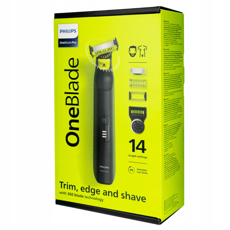 Maszynka Philips OneBlade Pro 360 QP6542/15 + Etui na maszynki i golarki czarne