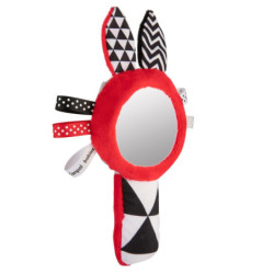 Canpol babies zabawka kontrastowa z piszczkiem i lusterkiem SENSORY TO