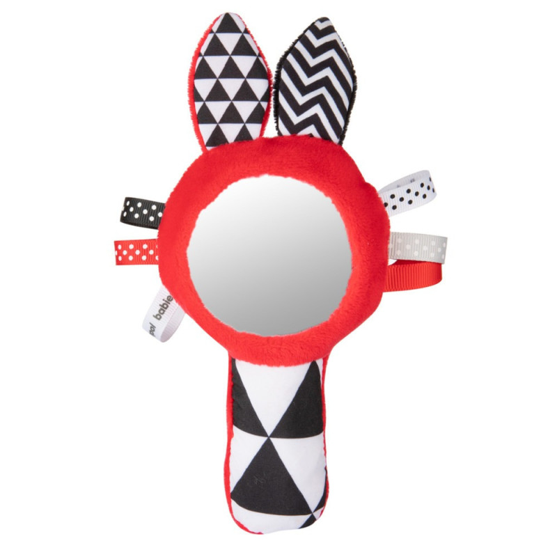 Canpol babies zabawka kontrastowa z piszczkiem i lusterkiem SENSORY TO